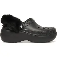 Crocs Classic Platform Lined Fuzz Strap Tresko