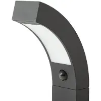 LUCANDE LED-gatelampe Lennik, sensor, 100 cm, antrasitt