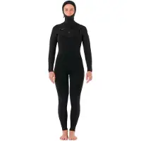 Rip Curl Dawn Patrol H 5/4 Mm Langermet Våtdrakt Med Hette Og Glidelås På Brystet For Dame