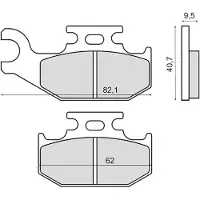 RMS Beauty Suzuki Kingquad 700cc 225102893 Sintrede Bremseklosser