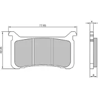 RMS Beauty Honda Vfr 800 225103673 Sintrede Bremseklosser