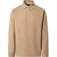 Hackett for man. HM5500022 Slim Fit Polo shirt beige (XXL), Casual, Cotton, Long sleeve