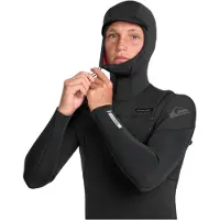 Quiksilver E Session 5/4/3 Mm Langermet Våtdrakt Med Hette Og Glidelås På Brystet