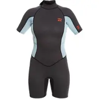Billabong Launch 2/2 Mm Kortermet Shorty-våtdrakt Med Glidelås Bak For Dame