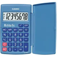 Casio PETITE FX (LC-401LV-BU), Lomme, Grunnleggende, 8 sifre, 1 linjer, Batteri, Blå