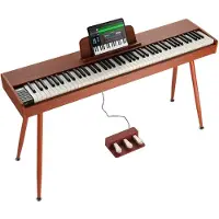 Vevor Vektet Digitalpiano, 88 Tangenter Fullt Vektet, Elektrisk Piano, Dobbelt Keyboard og Høyttalere, Firbent Pianostativ med Hodetelefoner, 200 Toner og Rytmer, Støtte for Bluetooth/USB/MIDI, For Ny