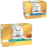 Gourmet Jumbopakke Gold Raffinert Ragout 96 x 85 g - Okse, Kylling, Lam, Kalkun + grønnsaker
