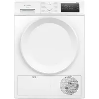 Siemens iQ300 WT43H004, Frittstående, Frontmatet, Kondensasjon, Hvit, Rotasjon, Berøringskontroll, Riktig/Høyre