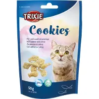 Trixie Cookies with salmon and catnip, 50 g - (6 pk/ps)
