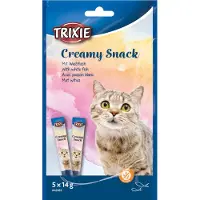 Trixie Creamy Snack with white fish, 5 × 14 g - (6 pk/ps)