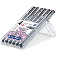 Staedtler Fineliner pigment liner black 6pcs