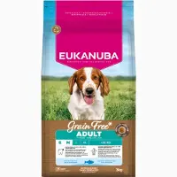 Eukanuba Grain Free Adult Small / Medium Breed med havfisk - 2 x 3 kg
