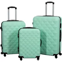 Borg Living Koffert - Diamant turkis - Hardcase lettvektskoffert