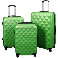Borg Living Koffert - Diamant grønn - Hardcase lettvektskoffert