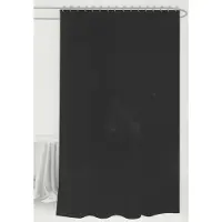 Home-tex Dusjforheng - 180x180 cm - Svart - Klar til oppheng