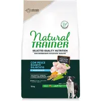 NATURAL TRAINER Selected Quality Nutrition Adult Medium & Maxi hvitfisk - 10 kg