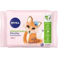 Nivea NIVEA_MicellAir Skin Breathe facial and eye makeup remover wipes 3in1 all skin types 25 pieces