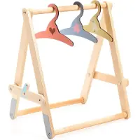 Djeco Dukkeleker - Tre - Klesstativ - - OneSize - Dukketilbehør
