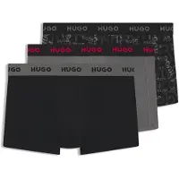 HUGO Design 10267989 Trunk Red Boxers 3 Enheter