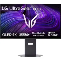 LG UltraGear 32GX850A-B - GX850A Series - OLED-skjerm - gaming - 32 (31.5 synlig) - 3840 x 2160 4K UHD (2160p) @ 165 Hz - 1300 cd/m² - 1500000:1 - DisplayHDR 400 True Black - 0.03 ms - 2xHDMI, Displa