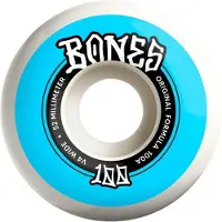 Bones Wheels 100's Originals V4 Wide 53mm Hjul rosa