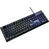 Surefire Kingpin X2 - Gamingtastatur - Bagbelyst - Kabel (USB) - Nordisk layout - Sort