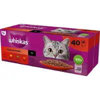 Whiskas Klassiske måltider i sausblanding for katter 40x85g