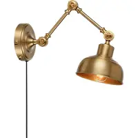 Markslöjd Grimstad vegglampe, antikk messingfarge, jern, støpsel