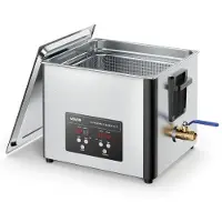 Vevor 15L ultralydrenser, profesjonell ultralydrenser med rengjøringskurv og digitalt display, 240W rustfritt stål 40kHz industriell rengjøringsmaskin for deler, forgassere, instrumenter