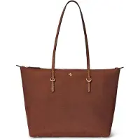 Ralph Lauren for woman. 431916737042 Medium Tote Keaton brown (OSFA), Casual, Nylon