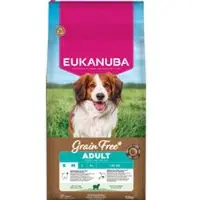 Eukanuba Grain Free Adult Small & Medium med lam - Sparepakke: 2 x 12 kg