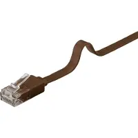 Pro LAN CAT 6 UTP Flat - Brown - 5 meter