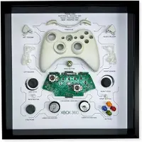 GRC Retro Art trådløs kontroller til Microsoft Xbox 360 med display - Hvit