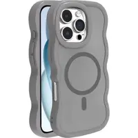 Mtp Products iPhone 16 Pro Max Bølgekant magnetisk hybrid-deksel - grå