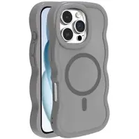 Mtp Products iPhone 16 Pro Bølgekant magnetisk hybrid-deksel - grå