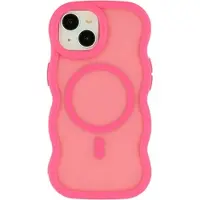 Mtp Products iPhone 15 Plus/14 Plus Bølgekant magnetisk hybrid-deksel - varm rosa