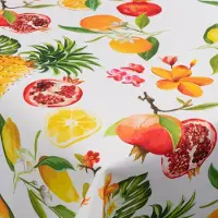 Borg Living Tekstil voksduk med akrylbelegg - Citrus Fruits - 140 cm bred - På metermål