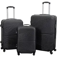 Borg Living Koffert - Hardcase reisekoffert - Nordic svart - Lettvektskoffert