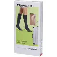 Sigvaris Traveno reisestrømper - Sandfarget