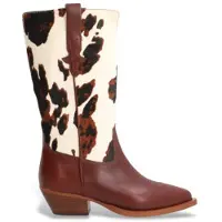 Alpe for woman. 554674 Brown Western Leather Boots (41), 3 to 5 cm, None, Casual