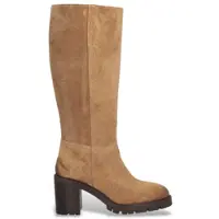Alpe for woman. 521811 Brown Valley Leather Boots (36), 5 to 8 cm, Zip, Casual