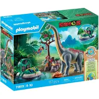 Playmobil Brachiosaurus Med Luftputefartøy-figur