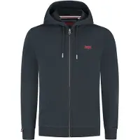 Superdry for man. M2014128A Essential Logo Zip Sweatshirt navy (XL), Casual, Cotton