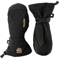 Hestra Army Leather Gore-Tex, Skivotter, Black
