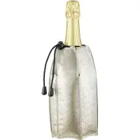 VacuVin Active Champagne Cooler, Glass Flaske, Vin, Gull, Mønster, 5 min