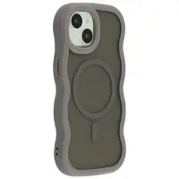 Mtp Products iPhone 15 Plus/14 Plus Bølgekant magnetisk hybrid-deksel - grå