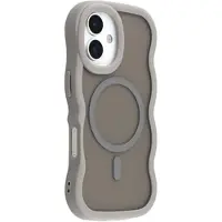 Mtp Products iPhone 17 Bølgekant magnetisk hybrid-deksel - grå