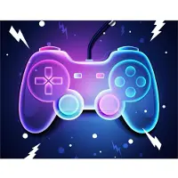 Borg Living Barneteppe - Gamer motiv - 100x140 cm - Mykt og deilig fleece teppe -