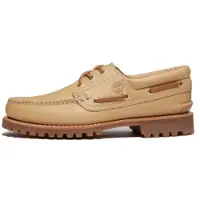 Timberland for man. TB0A2PDQEN21 Authentic Leather Moccasins 3 Eyelets Beige (40 W), Flat, Laces, Casual, Classic