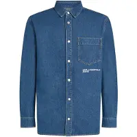 Karl lagerfeld Jeans A4m16001 Regular Denim Skjorte Med Lange Ermer